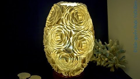 ĐÈN NGỦ ĐỂ BÀN VỎ SÒ (BẦU DỤC) - MỸ NGHỆ ỐC BIỂN