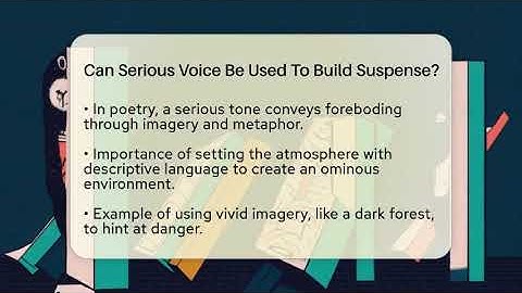Can Serious Voice Be Used To Build Suspense? - The Prose Path