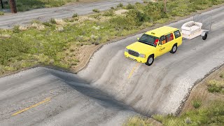 Yellow Van Car Vs Dangerous Pit And Crash In Beamng.drive Game Z3M Gamers