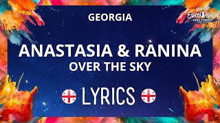 LYRICS / სიტყვები | ANASTASIA & RANINA - OVER THE SKY | JESC GEORGIA 2023