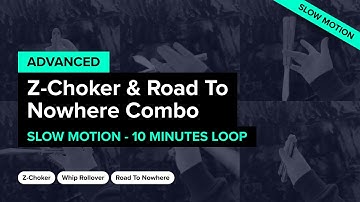 Combo: Z-Choker Road to Nowhere (slow motion) • Balisong advanced trick • 10 minutes loop