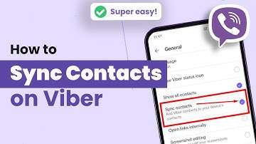 How to sync contacts in viber 2024 | Initial Solution