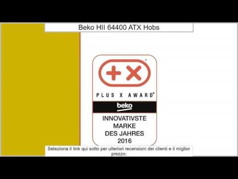 Beko HII 64400 ATX hobs - Placa (Mesa, Eléctrico, Vidrio y cerámica, Sensor, Frente, 7200W)