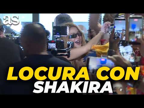 LOCURA TOTAL en BARAJAS con la LLEGADA de SHAKIRA a MADRID