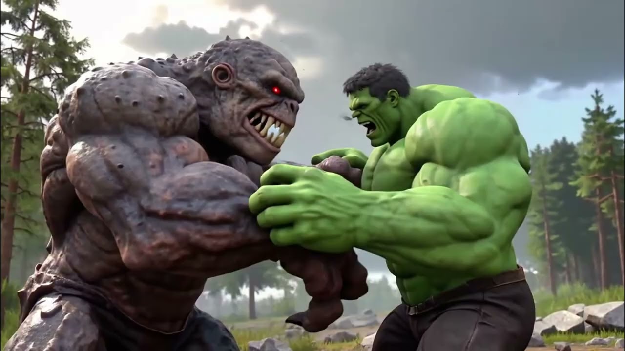 Hulk vs Monster – Epic AI Battle Scene | AI King Filme