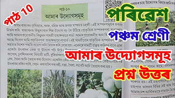 আমাৰ উদ্যোগসমূহ, পৰিৱেশ, পঞ্চম শ্ৰেণী Class 5 EVS Lesson 10 Assamese medium Amar (udyugxomuh)