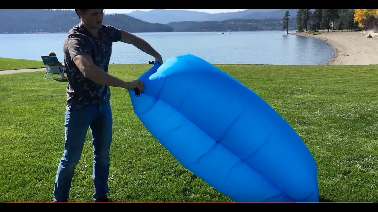 How to inflate laybag, lazy bag, air 