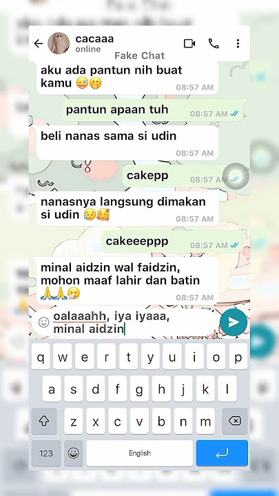 Minal aidzin wal faidzin guys 🙏🙏 #fypdong #4upage #pov #whatsmock #fakechat #masukberanda #fyp