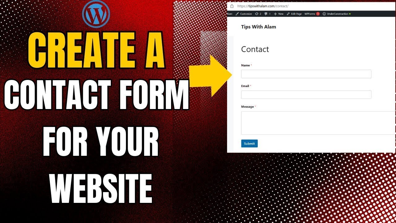 How to create a Contact Form for your website | Step-by-Step Tutorial ...