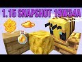 Minecraft 1.15 Snapshot 19w34a Bees In Minecraft! Bee Nest, Hive, Honeycomb & Honey!