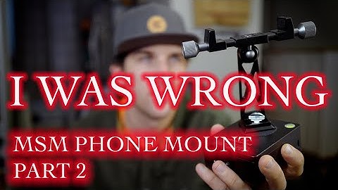 Follow up to my Move Shoot Move phone mount video. How to get the best results with MSM phone mount!