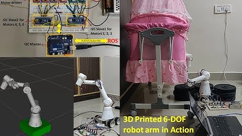 3D Printed 6 DOF Arm| ROS MOVEIT | UR3 Arm | Inverse Kinematics | Arduino