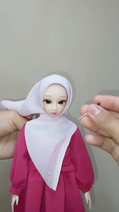 Tutorial hijab barbie menutup dada #shortsviral #shorts #barbie #barbiegirl #barbiemuslimah