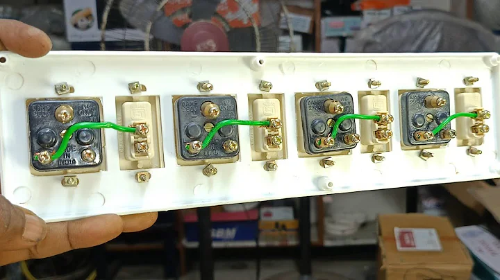 4 Socket 4 Switch Connection || Board wiring at home 🏠| Make an trending extension box ☑️