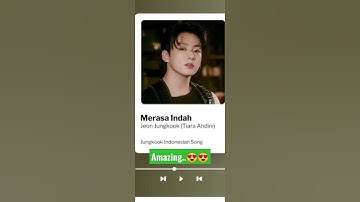 Jungkook menyanyikan lagu indonesia #merasaindah #jungkook #tiaraandini #bts #song #music