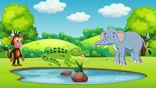 Elephant and monkey story | hathi aur Bandar | kids poem | kids stories | cocomelon | hathi raja |