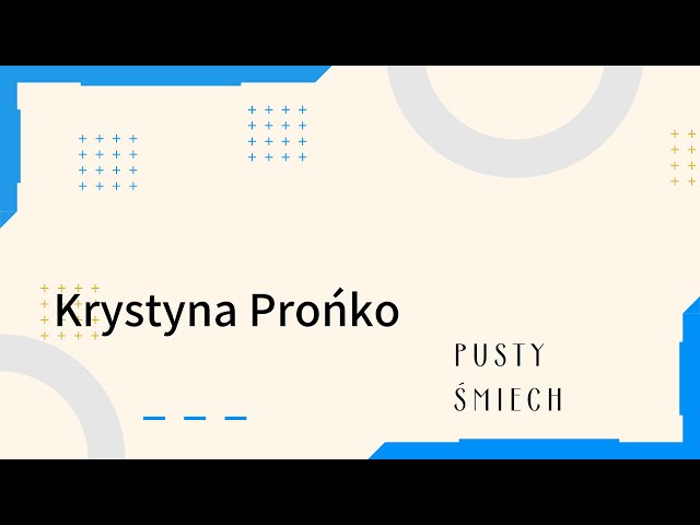 Krystyna Pronko - Pusty smiech