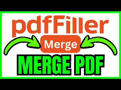 How To MERGE DOCUMENTS On PDFfiller (QUICK & EASY) 2026