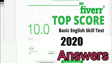 Fiverr test |fiverr skills test answer 2020 |fiverr skills test answer 2020,Live @freelancing4U