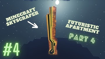 Minecraft: Futuristic Skyscraper Apartment +Interior (Tutorial Final part)