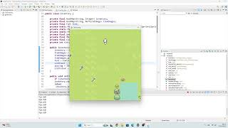 2D Tile Based Java Swing Game (Tile collisions, scrolling world, basic inventory system) screenshot 4