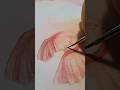 100 days of mushrooms - Day 28: Mycena roseilignicola #fungi #art #watercolor #shorts
