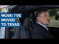 Tesla CEO Elon Musk says he has moved to Texas