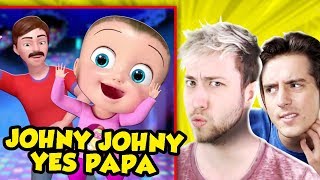 REACTING TO JOHNY JOHNY YES PAPA & More Weird Nursery Rhymes! (The Pals React)