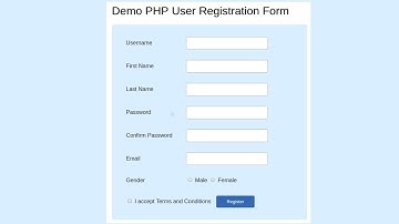 PHP and MySQL User Registration System