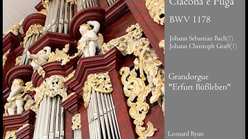 Chaconne and Fugue in D minor, BWV 1178, recently attributed to J.S.Bach