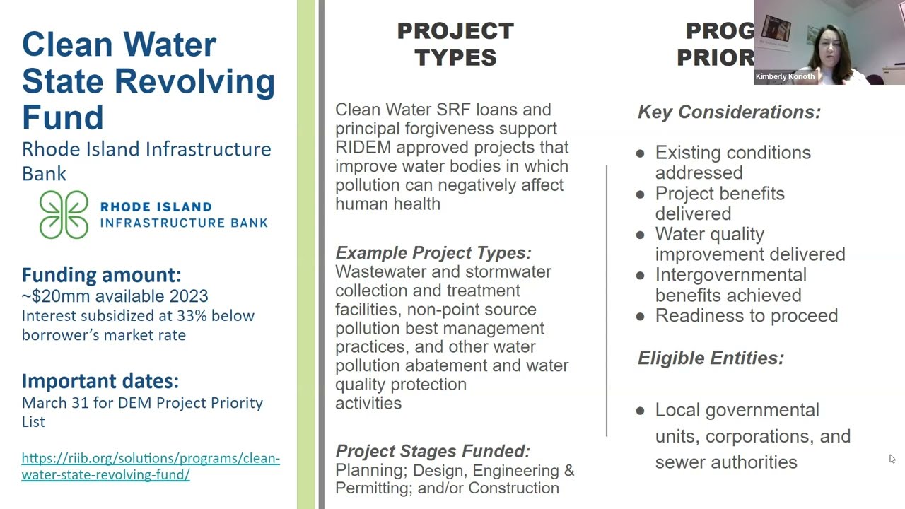 Funding Water Quality Restoration and Climate Resilience Projects in Rhode Island