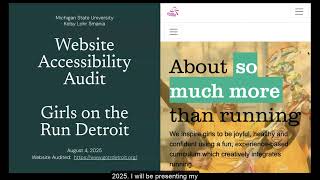 Girls on the Run of Greater Detroit Accessibility Audit