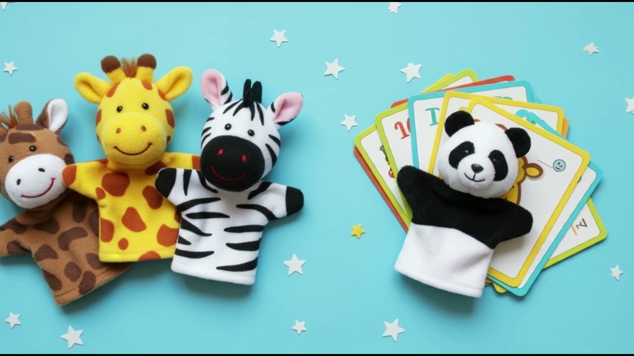Animal Sounds with Finger Puppets and Flashcards
