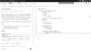 312. Burst Balloons