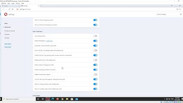 Reset Opera browser to default settings