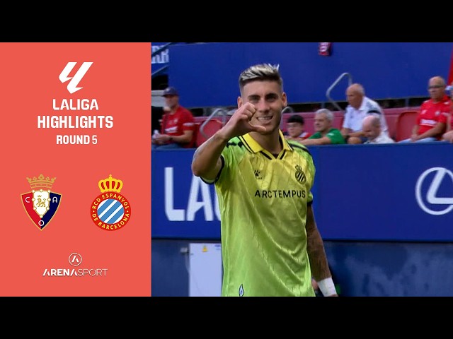 Osasuna –Espanyol  0:2 | PRIMERA LA LIGA (5. kolo) | 12. septembar 2026.
