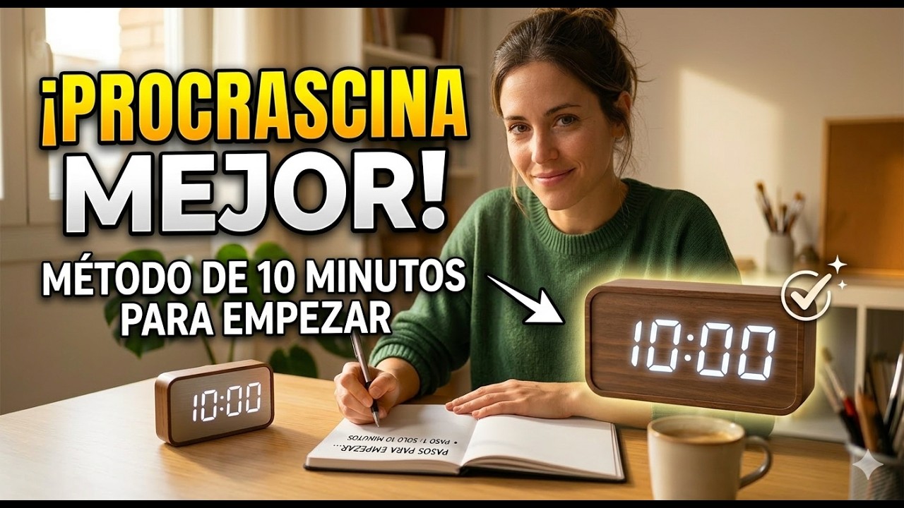 Mtodo de 10 minutos para empezar una tarea que no - YouTube