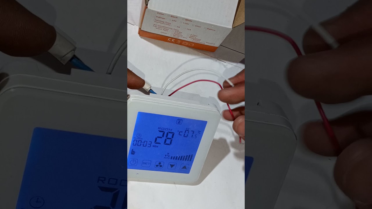Addressing a modbus thermostat.