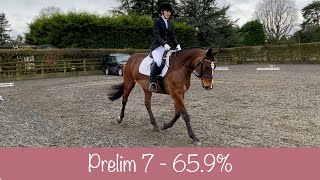Unaffiliated BD Prelim 7 Dressage Test - 65.9%
