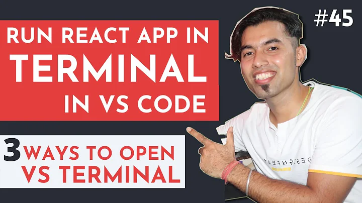 How to Run React App in VS Code inbuilt Terminal in 2020 #45