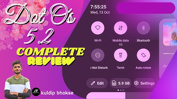 DotOS 5.2 CUSTOM ROM | Inspired By Android 12 || Android 12 Dot OS 5.2 ? | Android 12 Complete Ui
