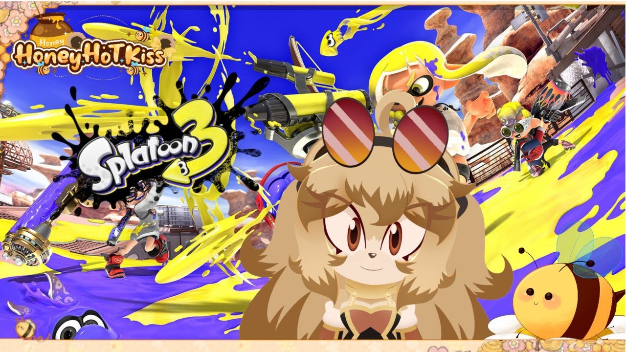 {🧸Teddy/Honey Bear VTuber🍯} Summer Splash (Splatoon 3)