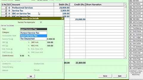 Lesson 26   Manage Service Tax in BUSY