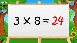 Learn Multiplication - Table of Three 3 x 1 = 3 - 3 Times Tables