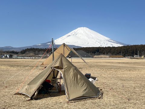 【キャンプ】新しいテントと薪ストーブ（グダグダ）