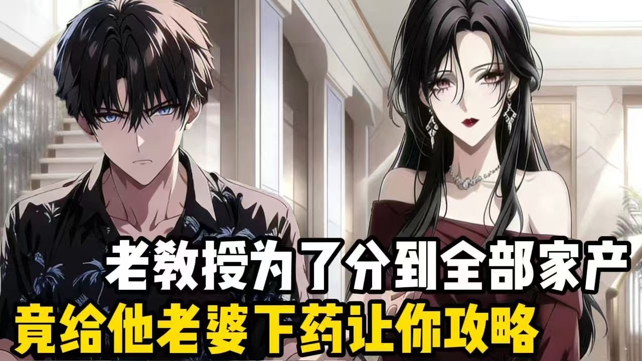 60歲的教授為了能夜夜當新郎，竟給自己30歲的老婆下安眠藥，之後教授找到你，讓你晚上去攻略他的老婆，這樣他就有藉口和老婆離婚，而且不用被分走財產#爽文 #漫画#都市 #热血 #持续更新 #小说 #剧情