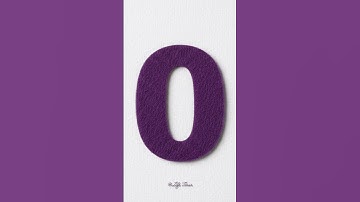 Colorful Purple 💜 Countup | Numbers 0 to 9 with Voice #countup #timer #shorts
