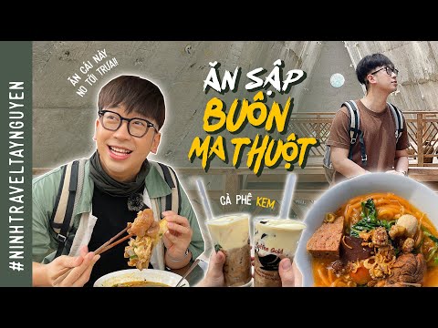 Video Đến Buôn Ma Thuột ăn BÚN CHÌA khổng lồ, BÚN ĐỎ, CAFE... - youtube