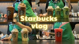 Một ngày ở quán cafe Starbucks | Cafe Vlog | ASMR | Cà phê Zang xay