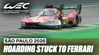Ferrari Hits the Barriers and Picks Up Hoarding | Rolex 6 Hours of São Paulo 2026 | FIA WEC